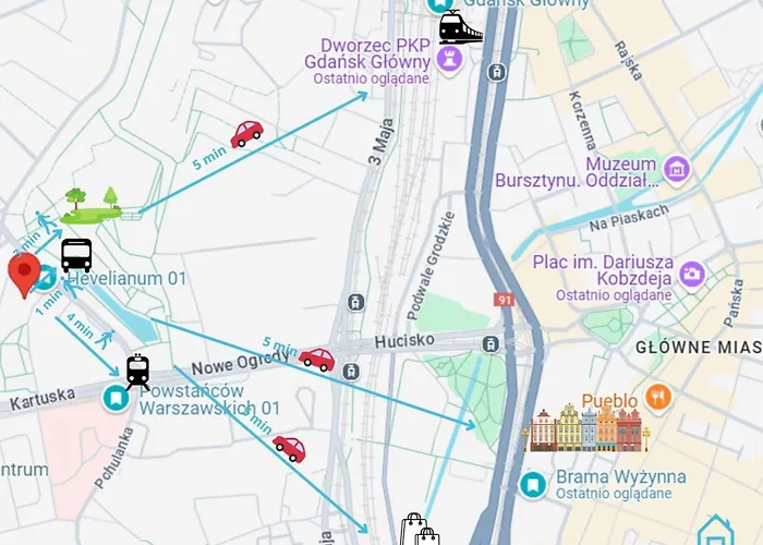 Pink Panther 10 Min To Old Town Gdansk,pkp & Shopping Mall 民宿 格但斯克